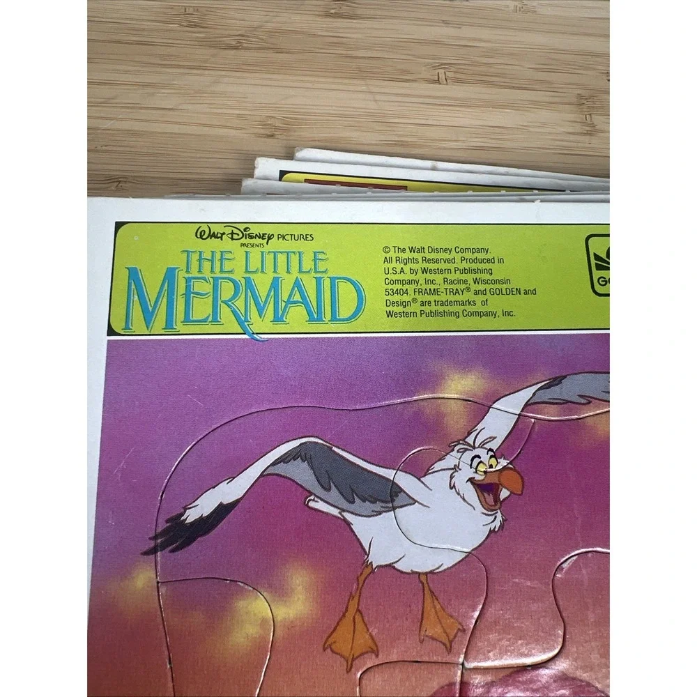 Disney Frame Tray Puzzle Lot Mickey‎ DuckTales Little Mermaid Beauty Beast